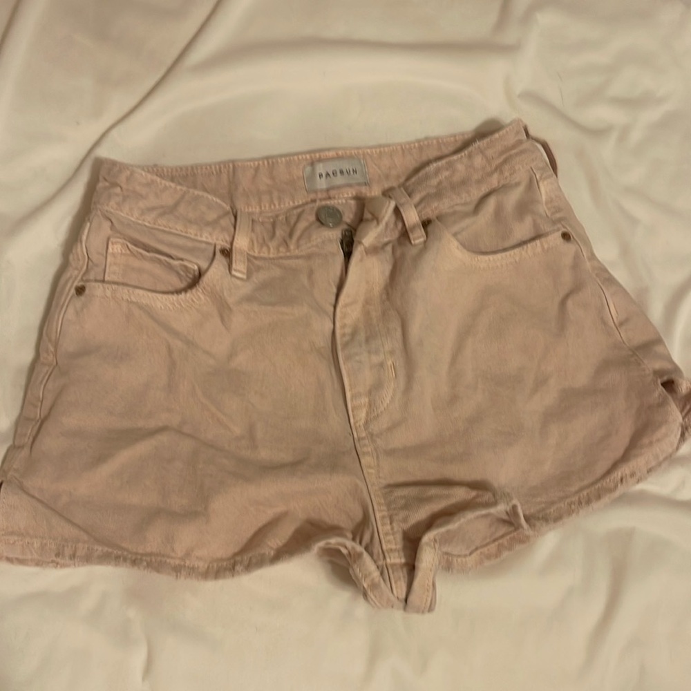 PACSUN cute light pink shorts no rip! worn twice women’s size 25!!